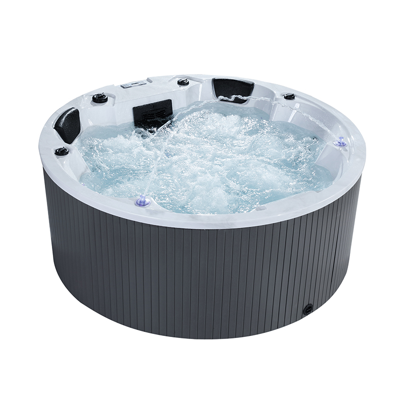 Hot Tub - 4-Personen Freistehende Whirlpool-Badewanne, 1,8m Acryl-Außen-Whirlpool, 1800x1800mm