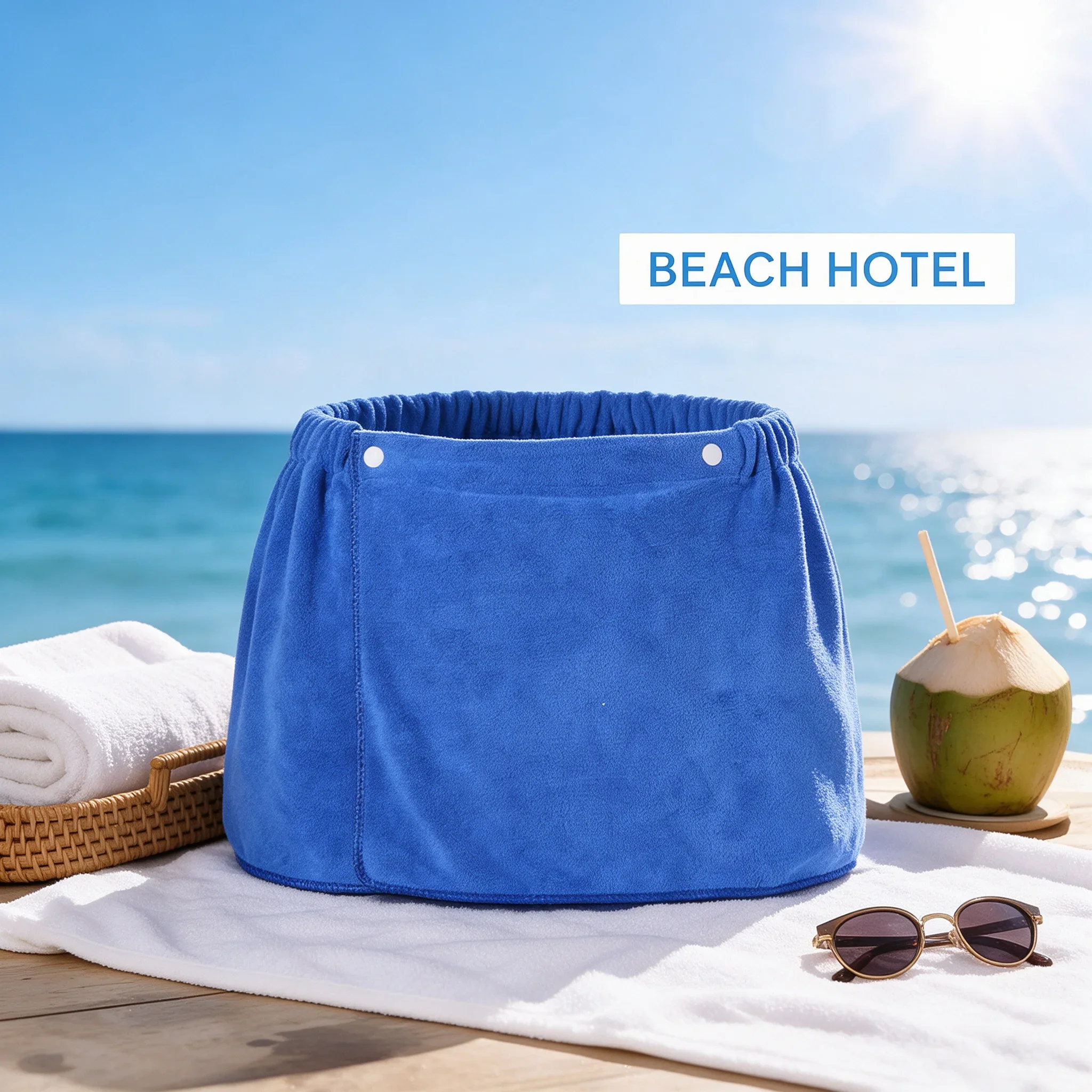 Spa Towel - Weiches Frottee-Mikrofaser-Schnelltrocknendes Hotel-Reise-Spa-Heißquellen-Herren-Wickeltuch-Shorts, Pool- und Strand-Bade-Wickeltuch-Shorts