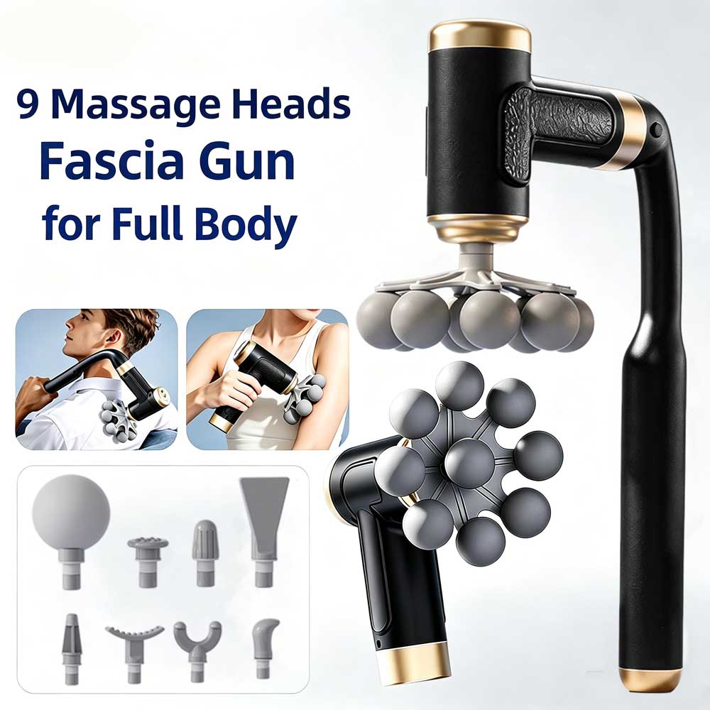 Massage Gun - 2-in-1 Faszienpistole mit langem und kurzem