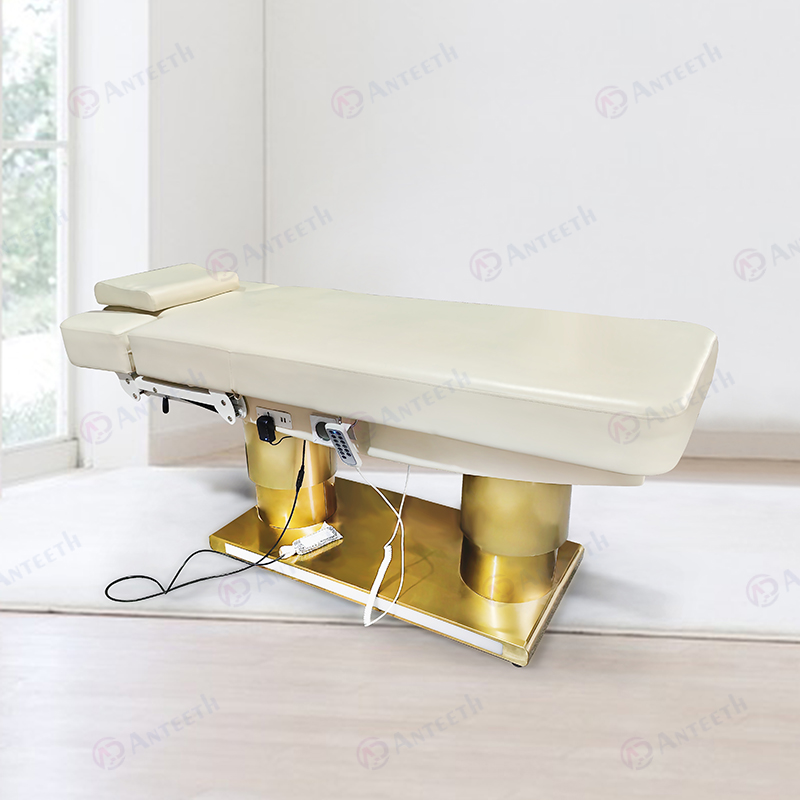 Spa Massager - Luxuriöse Spa-Salon-Möbel mit Goldfuß, Klinik-Behandlungsliege für