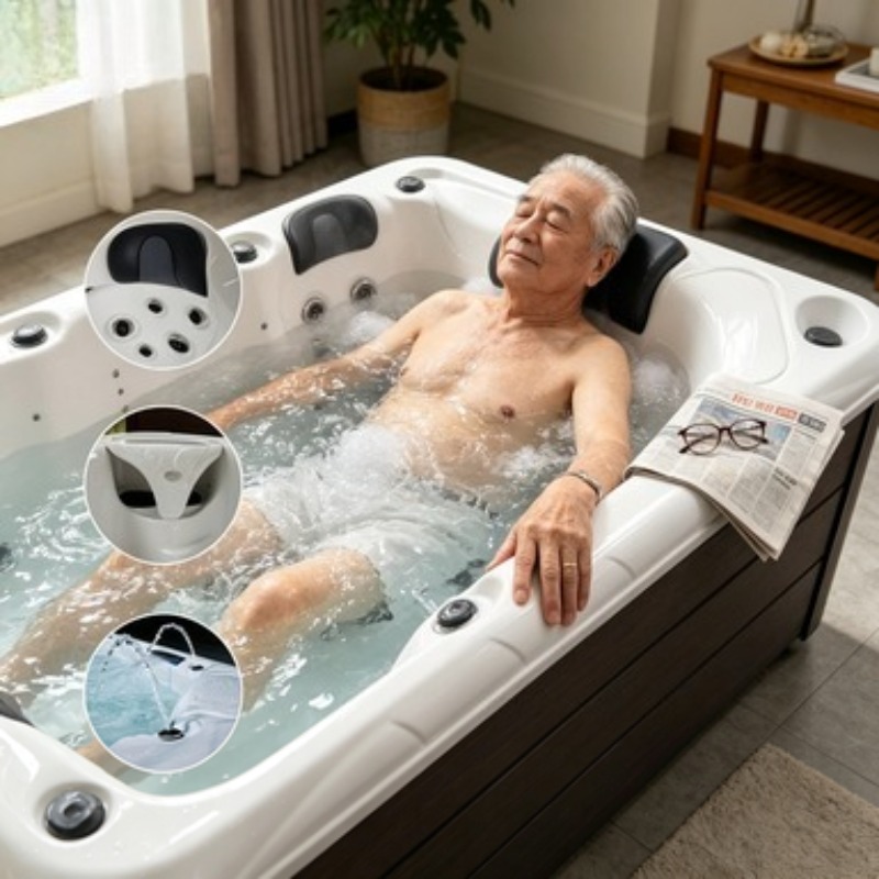 Massage-Badewanne Acryl-Whirlp – Hot Tub Bewertung und Preis